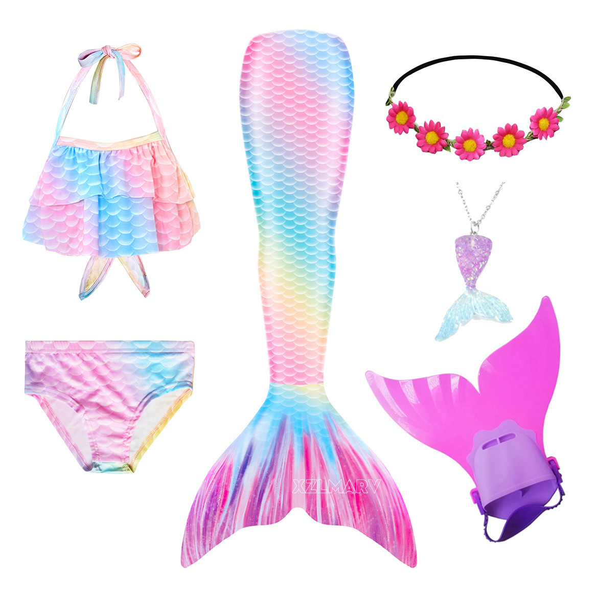 Girls Swimming Mermaid Tail Gi - Flippers Swimming review and price