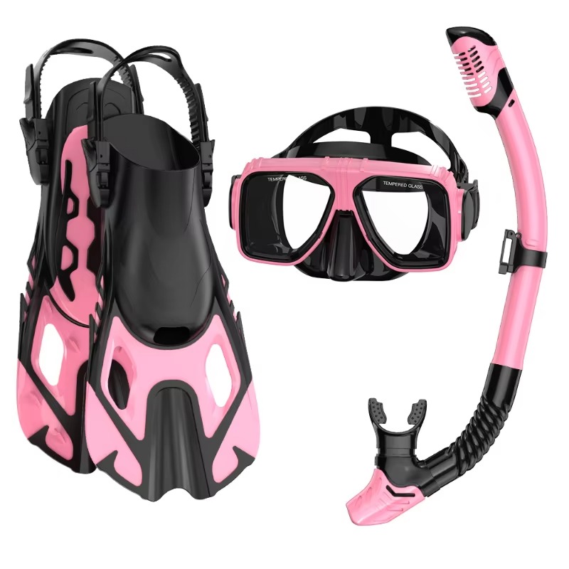 Professional 3-Piece Snorkel D - Swim Fins review and price