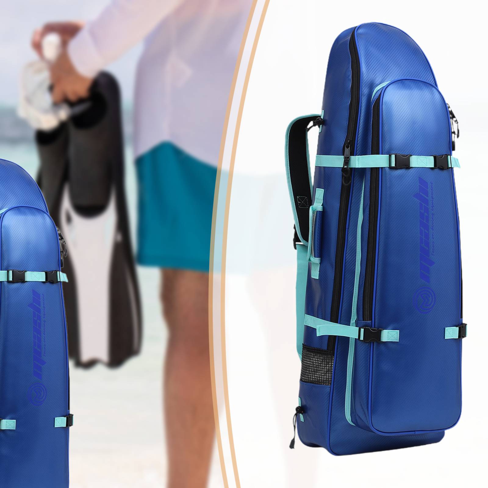 Long Fins Bag Portable Scuba D - Snorkeling Gear review and price